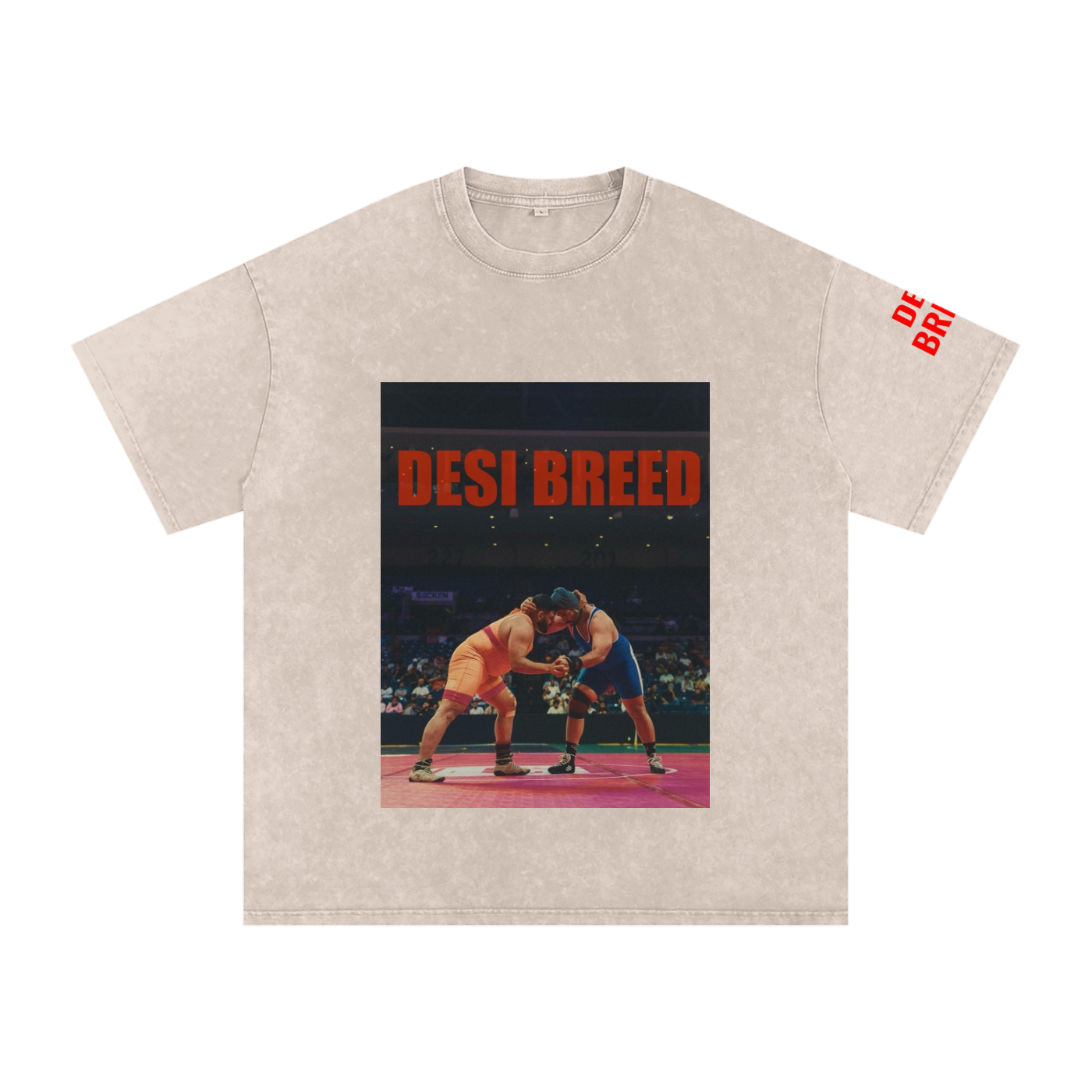 Ustaads - Snow Washed Oversized Cotton T-Shirt