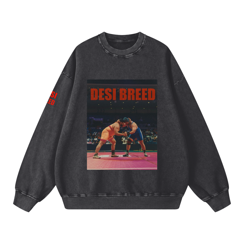 Snow Washed Oversized Sweatshirt