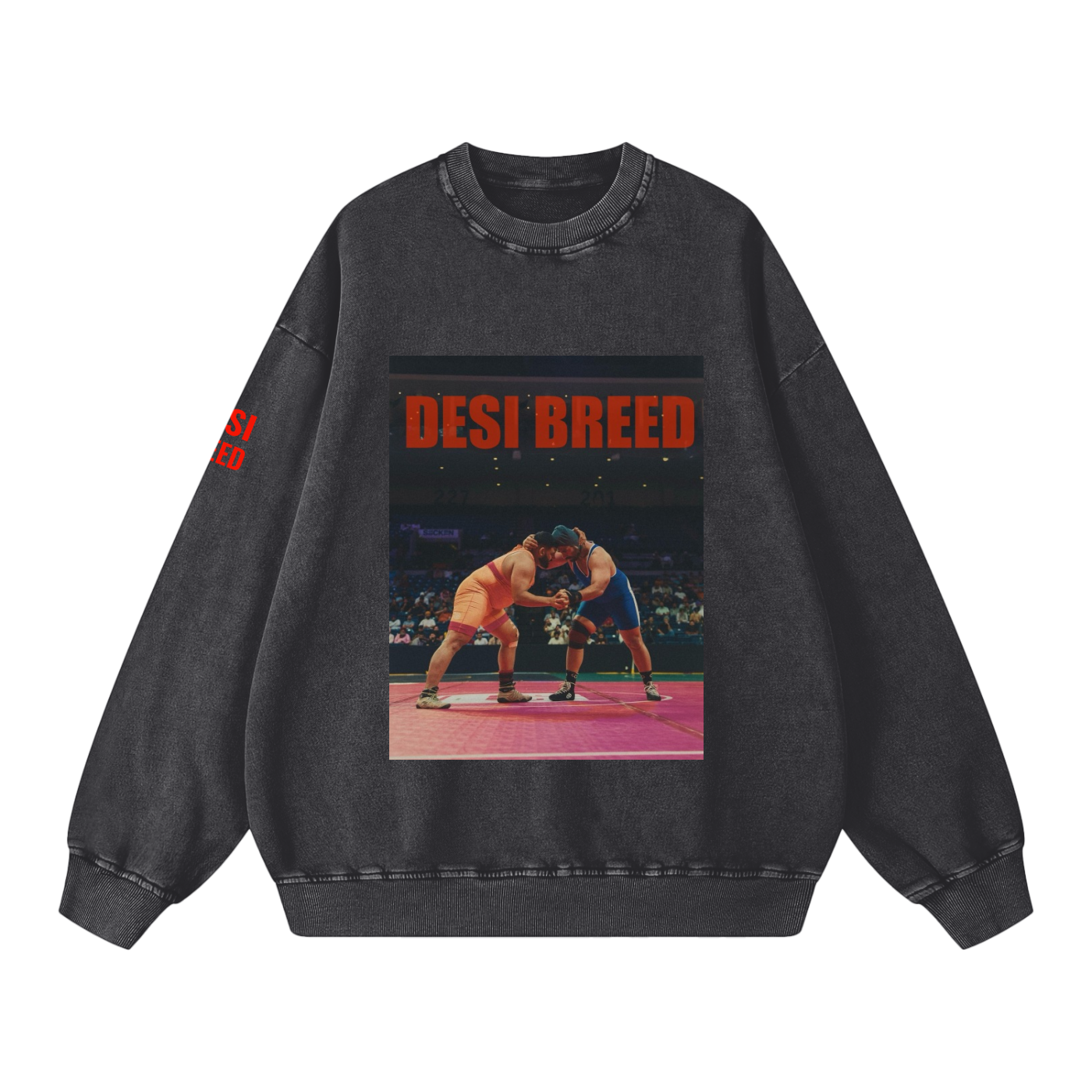 Snow Washed Oversized Sweatshirt